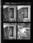 Group playing cards in Student Union; Graduation ceremony (4 Negatives) (May 7, 1958) [Sleeve 8, Folder a, Box 15]